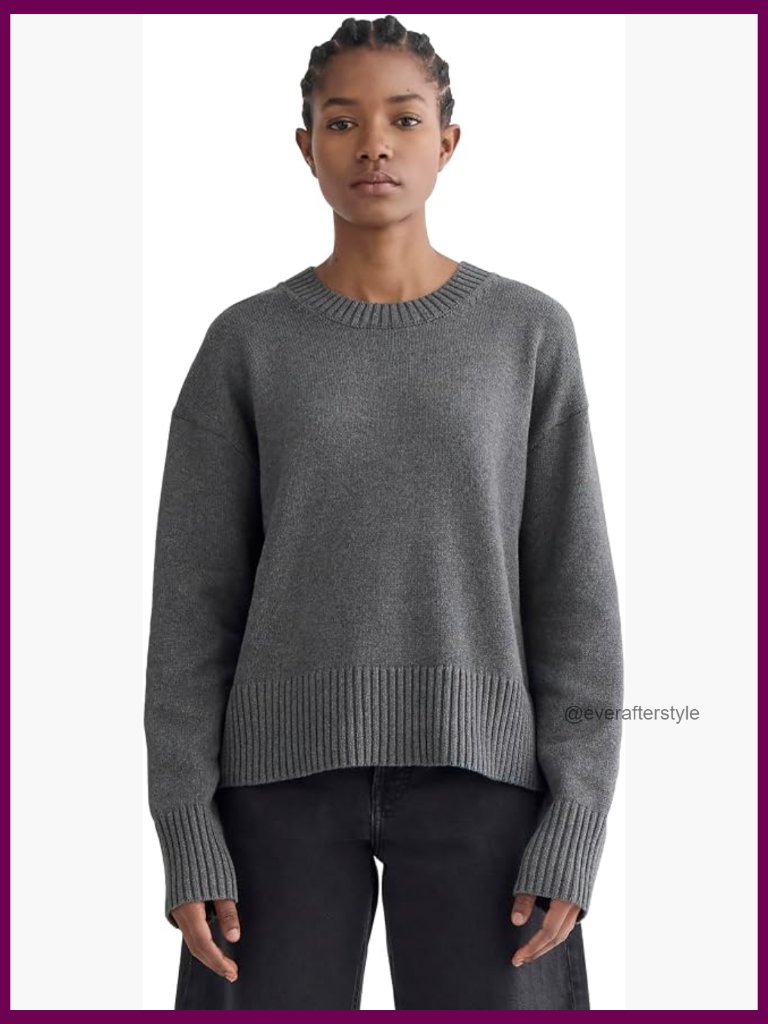 The Boxy Sweater In Everyday Cotton - 100% Organic Cotton Pullover